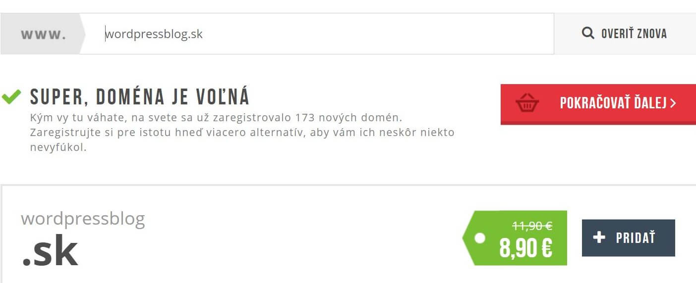 Adăugarea domeniului în coș – interfață veche