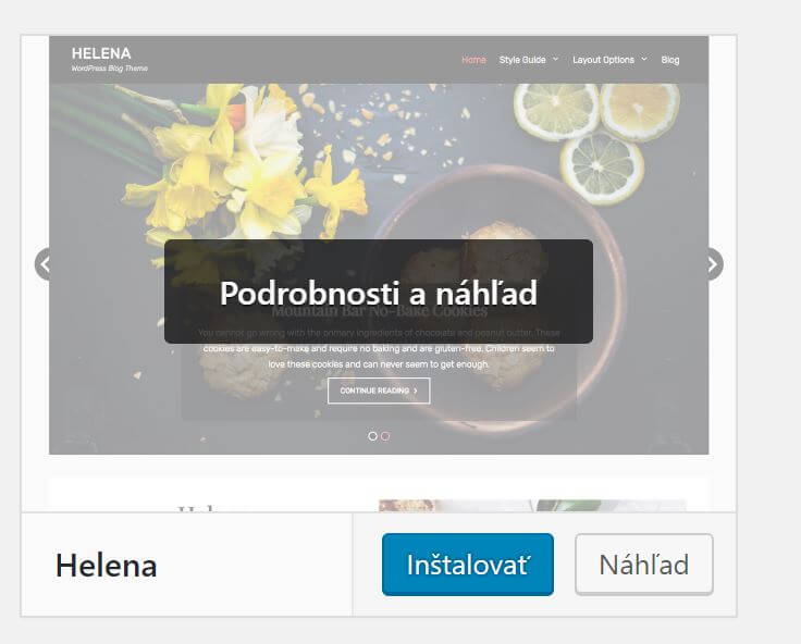Previzualizarea unei teme WordPress